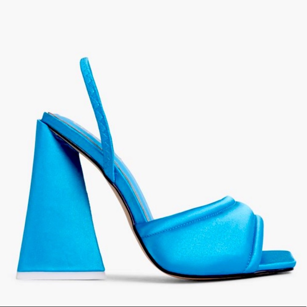 Padded Square Toe Block Heel